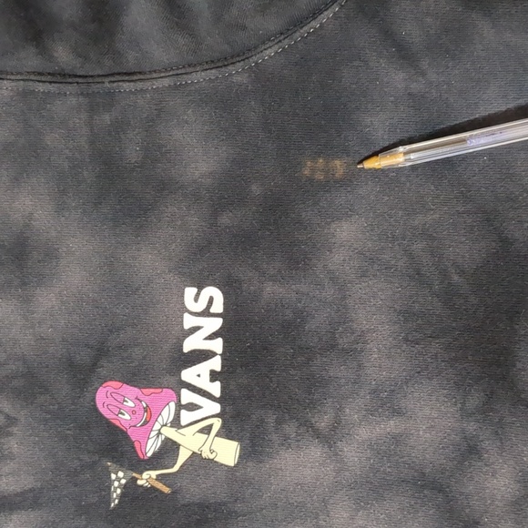 VANS Better Together Buddies Mushroom Earth Pullover Hoodie Tie Dye Men size L - Picture 7 of 9